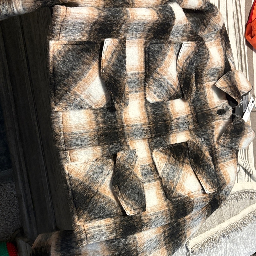 Express Checkered Wool-Blend Jacket